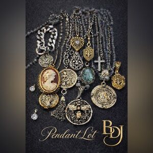 Pendant Lot | Vintage Mod Charms & Pendants | 1/2 lb | Unsearched Reseller Pull